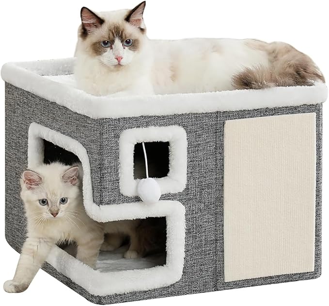Cat Houses for Indoor Cats, Covered Cave Bed by Unknown