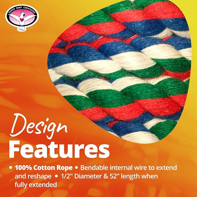 Super Bird Creations SB323 Small Bungee Bird Toy - Image 4