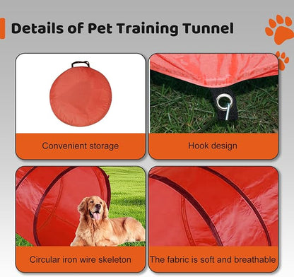 15 Piece Pets Agility Training Equipment, Obstacle Course Kit - Image 3