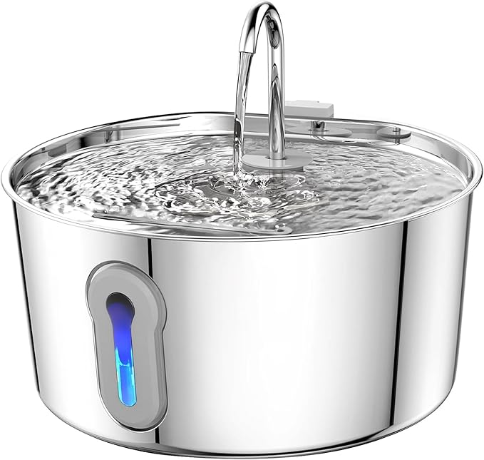 4L/135oz Large Cat Water Fountain Advanced 304 Stainless Steel - Image 9