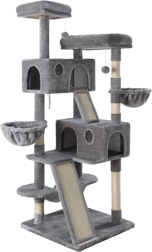 MUTICOR 66 Inches Multi-Level Large Cat Tree Tower - Image 9