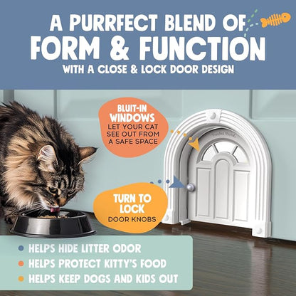Purrfect Portal Meow Manor® Cat Door Interior Door - Image 3