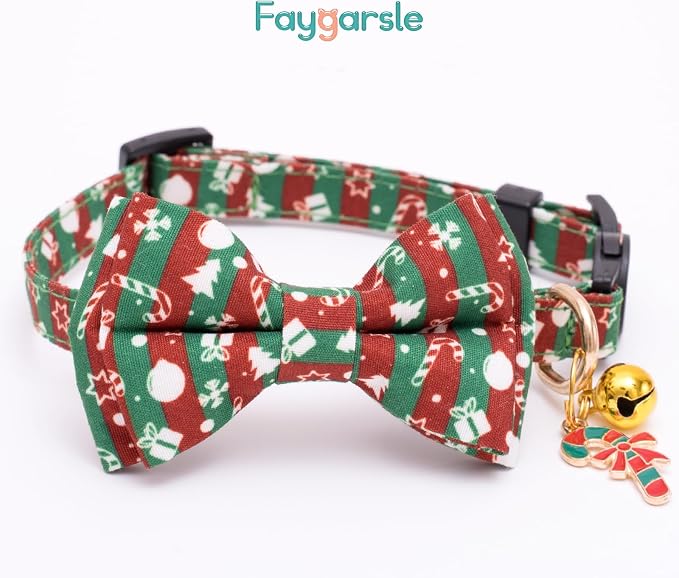 Faygarsle 2 Pack Christmas Cat Collars - Image 5
