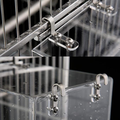 Hanging Bird Bath Cube Bird Bathtub Bath Shower Box Bowl Cage Accessory - Image 3