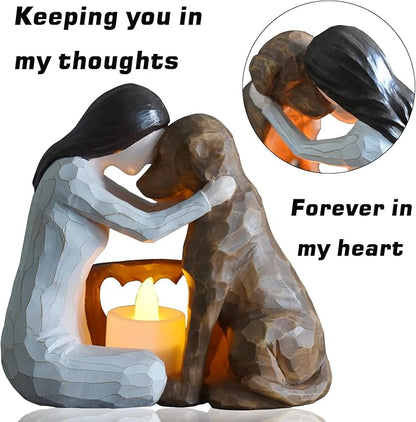 Dog Memorial Gifts，Pet Loss Gifts，Hand-Sculpted Dogs Passing Away Sympathy - Image 2