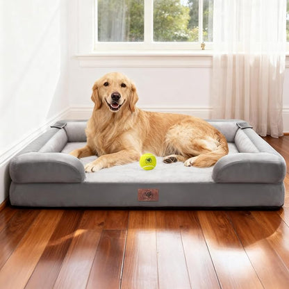 Orthopedic Dog Bed for Extra Large Dogs, XXL Waterproof Egg Crate Memory Foam - Image 8