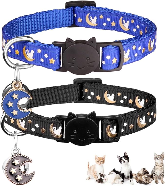 2Pcs Breakaway Cats Collars Cat Collars by Baeuppit