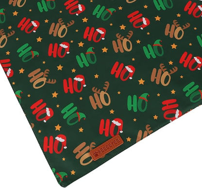 ADOGGYGO Christmas Dog Bandanas 2 Pack, Reversible Snowman Hoho Pattern Xmas - Image 6