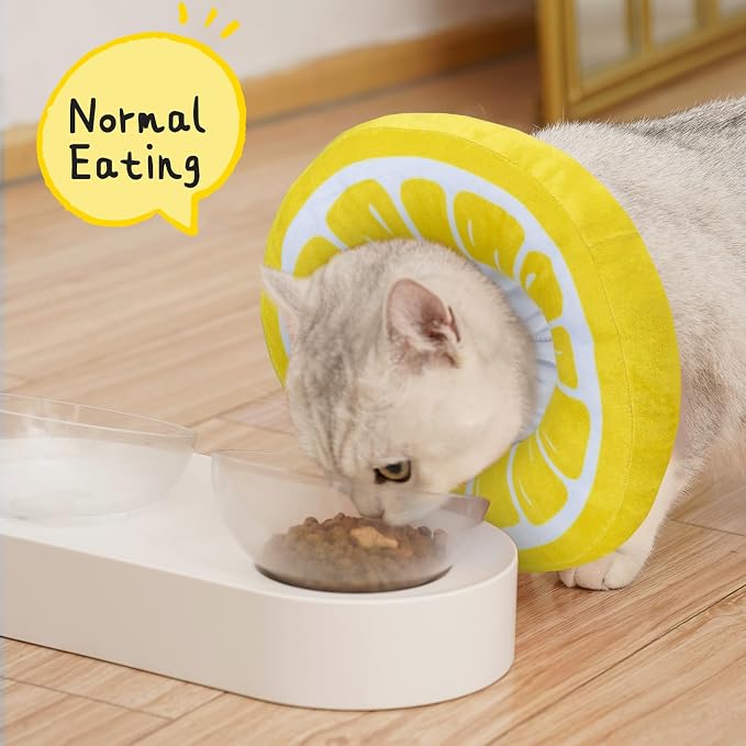 ANWA Adjustable Cat Cone Collar Soft, Cute Cat Donut Collar After Surgery - Image 3