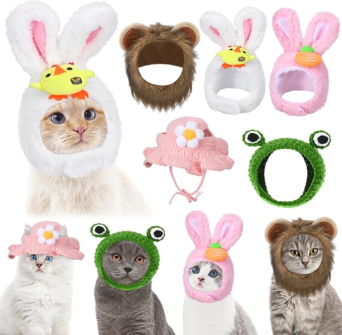 Weewooday 5 Pieces Cat Costume Bunny Hat Outfit by Weewooday