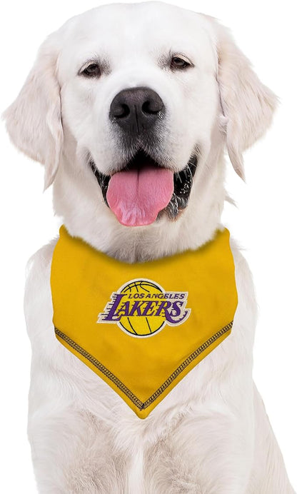 Pets First NBA LA Lakers TIE Bandana, Size Small/Medium. Dog Bandana Scarf Bib - Image 3