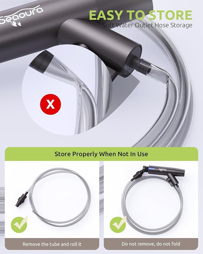 SEAOURA Aquarium Vacuum Gravel Cleaner Adjustable, Aquariums Siphon Fish Tank - Image 4