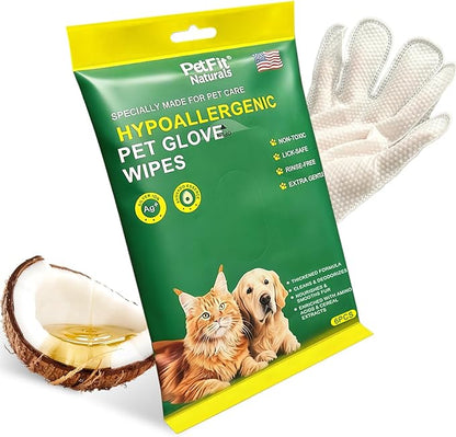 5-Finger Pet Grooming Glove Wipes by Unknown