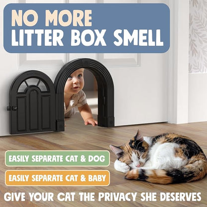 Purrfect Portal Meow Manor® XL Interior Cat Door – No-Flap Pet Door - Image 3