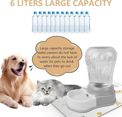 1.6 Gallon Automatic Dog Water Dispenser, Premium Large Capacity Gravity Pet - Image 2