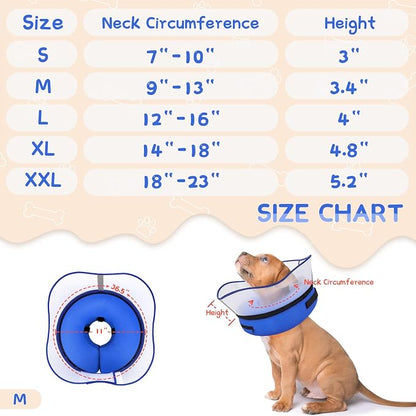 Supet Raised Inflatable Dog Cone Collar to Stop Licking, Soft Dog Cone - Image 6