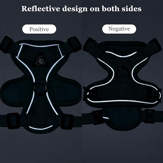 Wanheart Summer cat Chest Harness and Leash, Anti-Escape Adjustable Soft mesh - Image 3