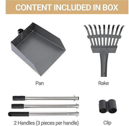 Heeyoo Dog Pooper Scooper, Dog Poop Tray and Rake Set, Pet Waste Removal Scoop - Image 5
