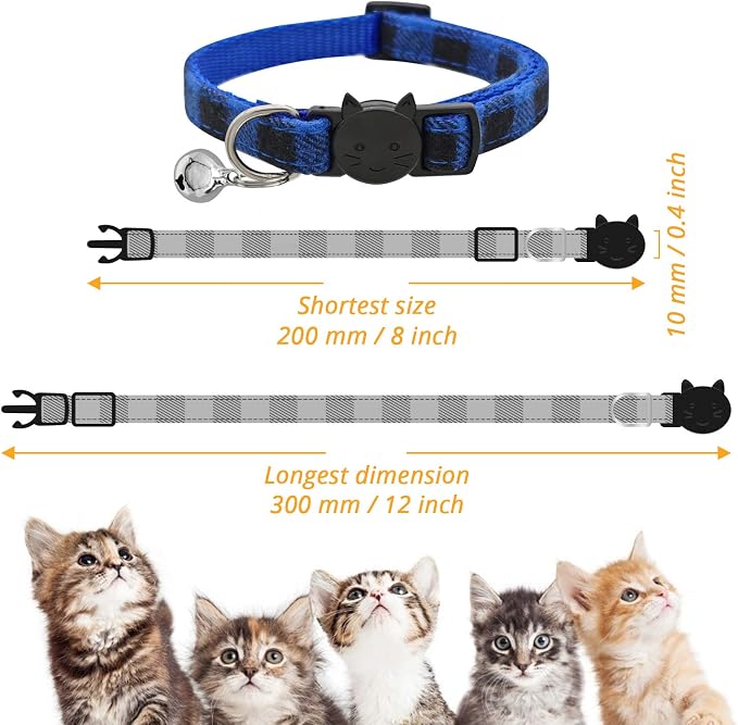 MJIYA Stylish Plaid Cat Collars - Image 2