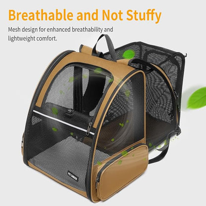 Cat Backpack，Expandable Cat Carrier Backpack, Dog Backpack Carrier and Pet - Image 4