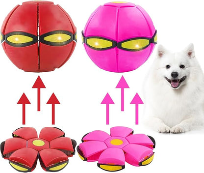 Dog Flying Disc Toy, Flying Saucer Ball by BADWALT
