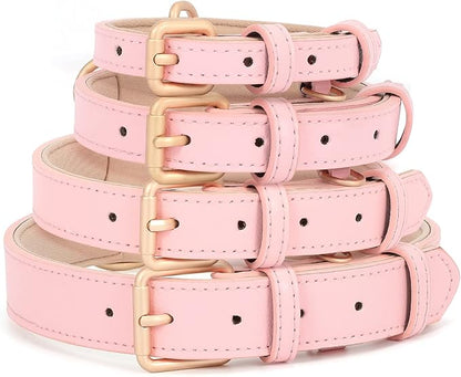 WHIPPY Leather Dog Collar for Small Medium Large Dog Adjustable Soft Breathable - Image 7