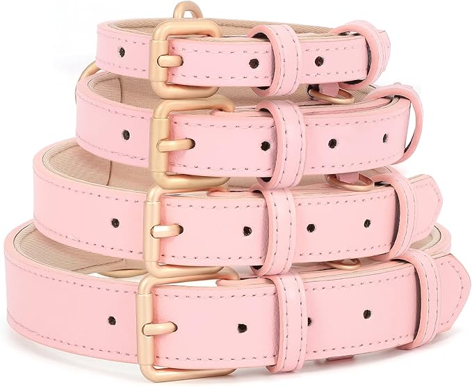 WHIPPY Airtag Leather Dog Collar GPS Tracker Air Tag Puppy Collar Adjustable - Image 8
