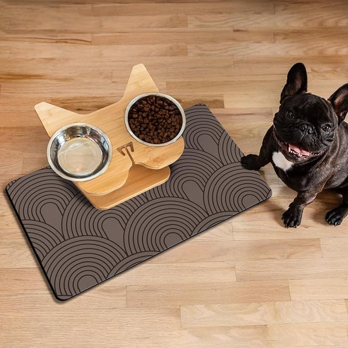Dog Food Mats for Floors Absorbent, Pet Cat Food Mat - Image 7