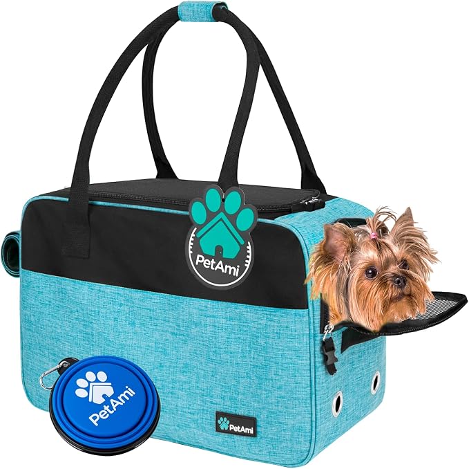 PetAmi Dog Purse Carrier for Small Dogs, Airline Approved Soft Sided Pet Carrier by PetAmi