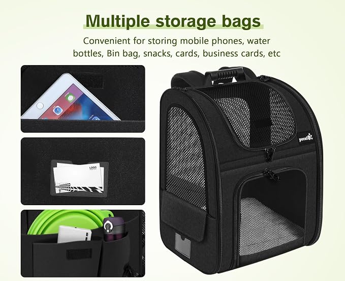 Pecute Cat Backpack Carrier Expandable, Pet Backpack - Image 9