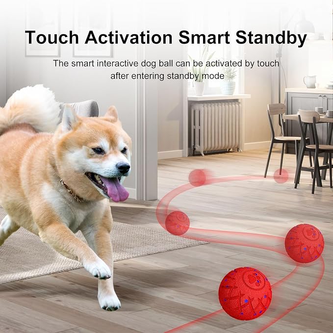 Interactive Dog Ball, Automatic Moving, Bouncing and Rotating, Silent Foam - Image 6