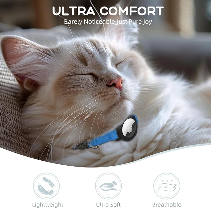 AirTag Cat Collars, Stretchy Collar - Image 2