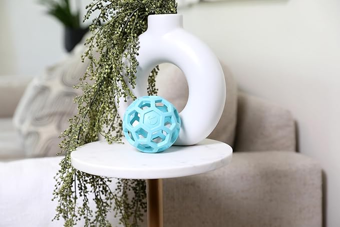 JW Pet HOL-ee Roller™, Dog Toy Puzzle Ball, Natural Rubber - Image 4