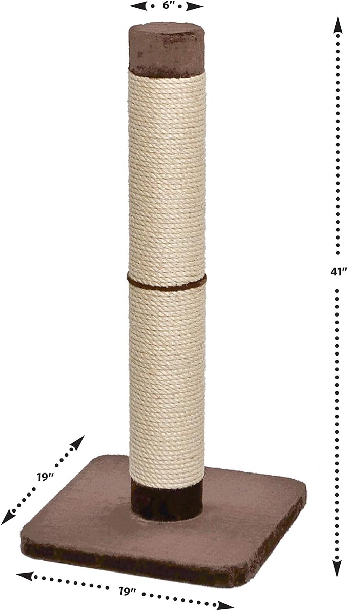 MidWest Homes for Pets Feline Nuvo Grand Forte Scratching Post, 41 Inches Tall - Image 2