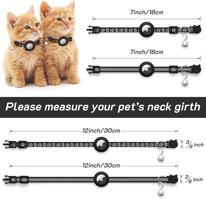 2 Pack Airtag Cat Collar Breakaway - Image 6