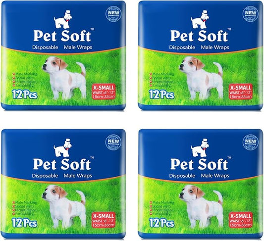 Pet Soft Disposable Male Dog Wraps by PetSoft