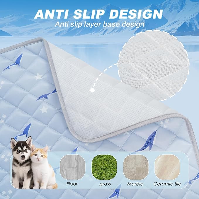 Dog Cooling Mat, Cooling Mat for Dogs, Breathable Dog Bed - Image 4