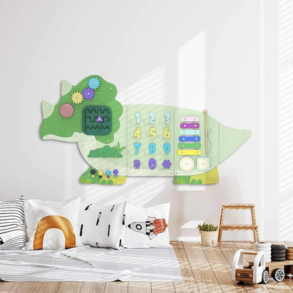 BlueWood Wooden Wall Busy Board Panels, Toddler Learning Activity Center - Image 2