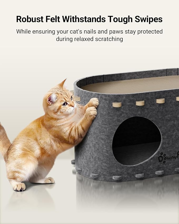 DownyPaws Cat House for Indoor Cats, Cat Bed Cave for Multiple & Large Cats Up - Image 5
