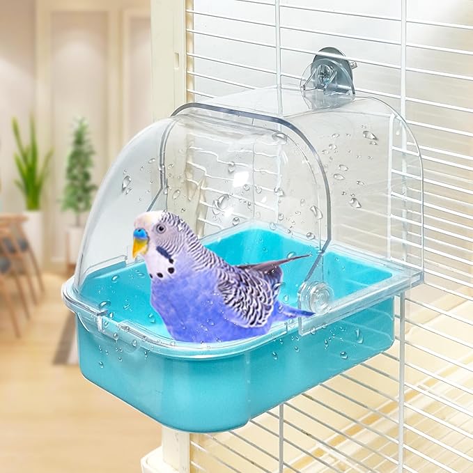 Bird Bath for Cage, Cleaning Pet Supplies Cockatiel Bird Bathtub by WQYGroseryshop