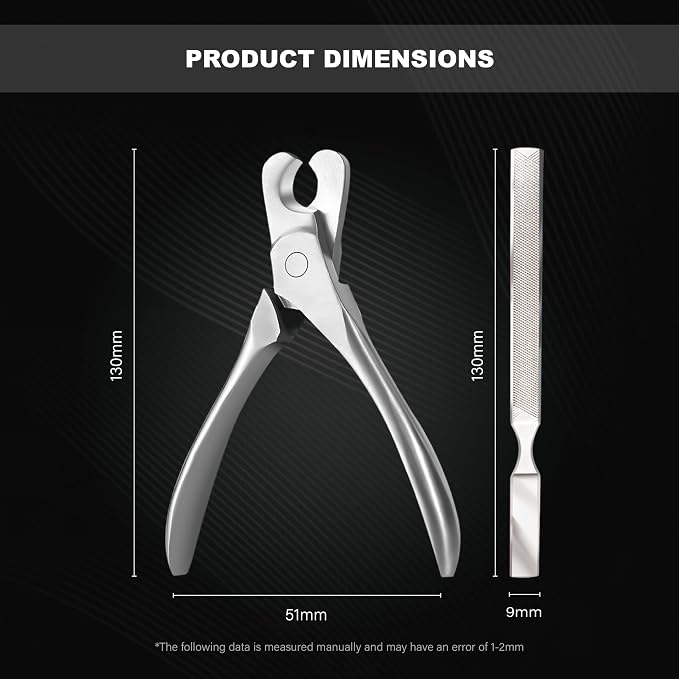 Dog Nail Trimmers & Cat Nail Clipper, Heavy Duty Stainless Steel Claw Clippers - Image 5