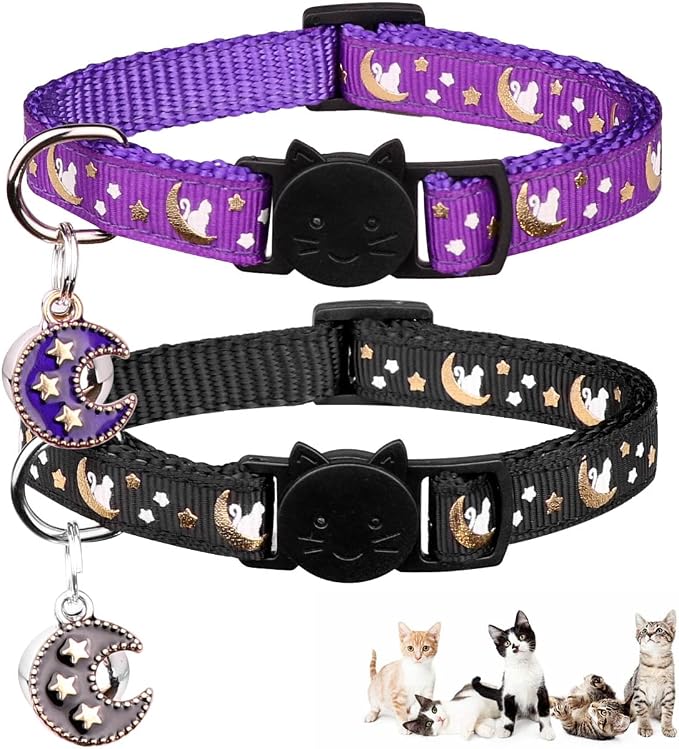 2Pcs Breakaway Cats Collars Cat Collars by Baeuppit