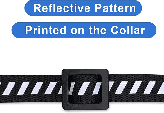 Pawtitas Personalized Black Reflective Cat Collar – Adjustable Custom Collar - Image 6