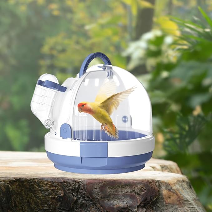 Parrot Travel Cage, Small Animal Carry Case, Breathable Hamster Carrier Cage - Image 6