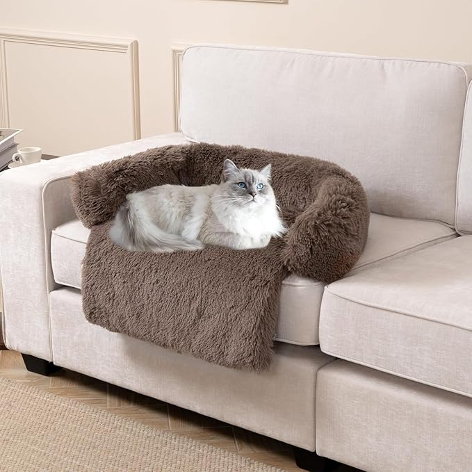 Calming Dogs/Cats Bed Mats, Dog Pad Washable Removable Couch Cover, Plush Long by Tinaco