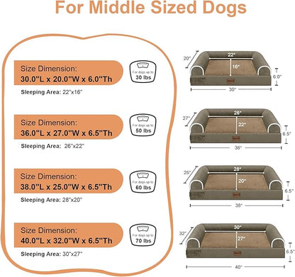 Large Dog Bed Orthopedic Washable: Beds Bolster XL Bed Big XLarge Dogs Memory - Image 6