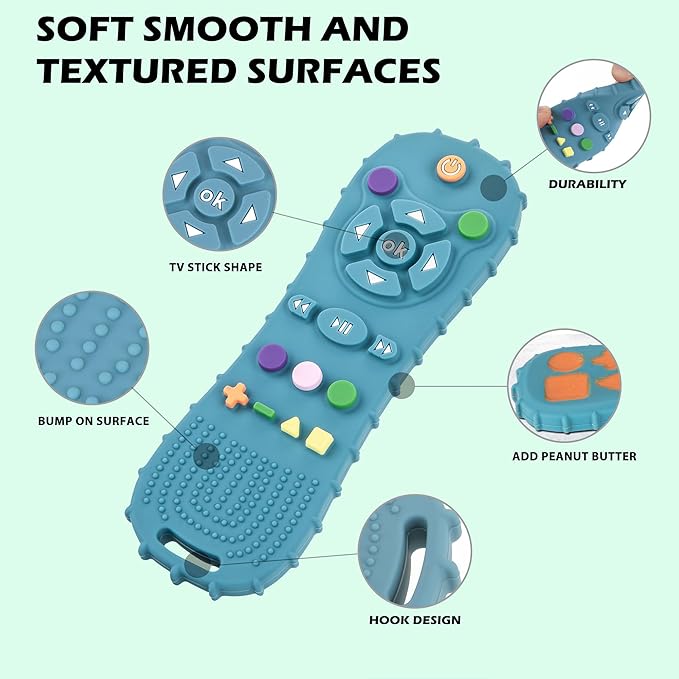 Natural Teething Rubber Chew Toys - Image 5