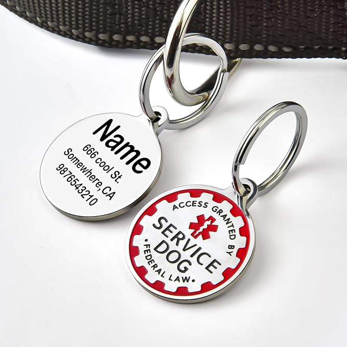 Engraved Personalized Service Dog Tag - Image 3