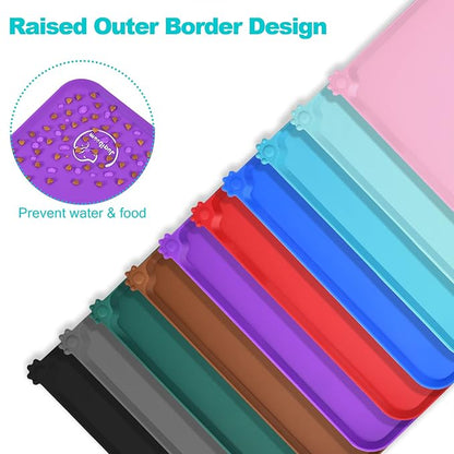 Silicone Waterproof Dog Cat Pet Feeding Mats, Non Slip, Easy Clean Pet Dog Cat - Image 4