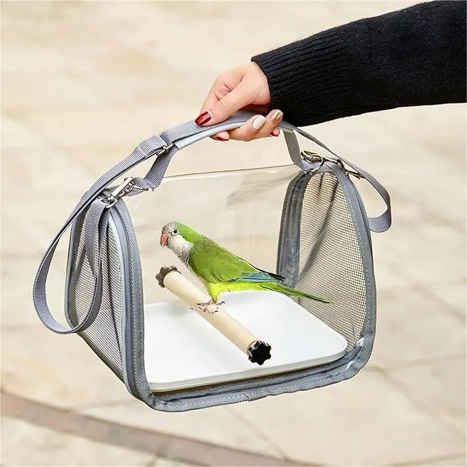 Portable Bird Travel Carrier for Small Birds and Parrots - Image 5